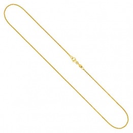 Goldkette, Ankerkette diamantiert Gelbgold 750 / 18K, Länge 40 cm, Breite 1.2 mm, Gewicht ca. 2.6 g, NEU - 1