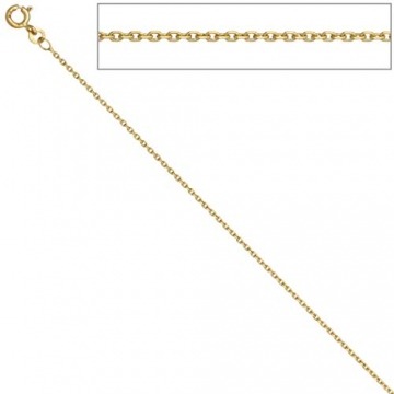 Jobo Damen Ankerkette 585 Gelbgold 1,2 mm 42 cm Gold Kette Halskette Goldkette Federring - 2