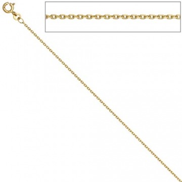 Jobo Damen Ankerkette 585 Gelbgold 1,2 mm 42 cm Gold Kette Halskette Goldkette Federring - 2