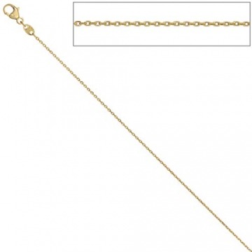 Jobo Damen Ankerkette 585 Gelbgold diamantiert 0,6 mm 45 cm Gold Kette Halskette Goldkette - 2