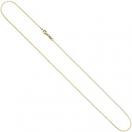 Jobo Damen Ankerkette 585 Gelbgold diamantiert 0,6 mm 45 cm Gold Kette Halskette Goldkette - 1