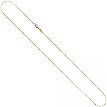 Jobo Damen Ankerkette 585 Gelbgold diamantiert 0,6 mm 45 cm Gold Kette Halskette Goldkette - 1