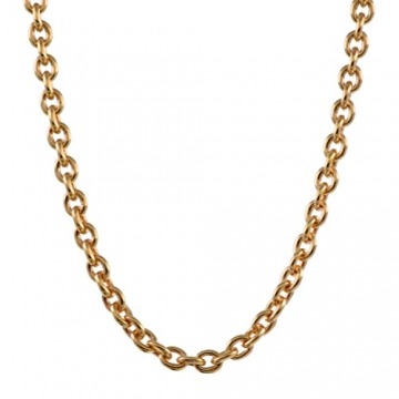 Massive edle Goldkette Ankerkette rund 750-18 Karat Gold Juwelier Qualität, Länge:45 cm, Kette-Breite:1.5 mm - 1