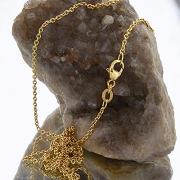 Massive edle Goldkette Ankerkette rund 750-18 Karat Gold Juwelier Qualität, Länge:45 cm, Kette-Breite:1.5 mm - 5