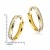 Miore Ohrringe Damen Creolen Bicolor aus Gelbgold und Weißgold 9 Karat / 375 Gold, Ohrschmuck - 3