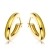 Miore Schmuck Damen glänzende Creolen Ohrringe aus Gelbgold 9 Karat / 375 Gold - 2