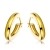 Miore Schmuck Damen glänzende Creolen Ohrringe aus Gelbgold 9 Karat / 375 Gold - 2