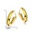 Miore Schmuck Damen glänzende Creolen Ohrringe aus Gelbgold 9 Karat / 375 Gold - 3