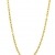 Orovi Damen Ankerkette Halskette 14 Karat (585) GelbGold Anker diamantiert Goldkette 1,3mm breit 45cm lange - 1