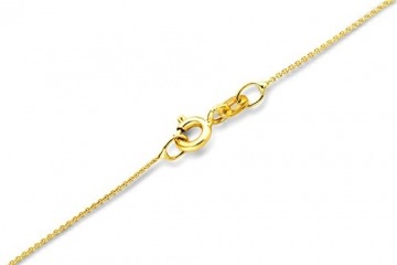 Orovi Damen Ankerkette Halskette 14 Karat (585) GelbGold Anker rund Kette Goldkette 0,8 mm breit 45cm lange - 3