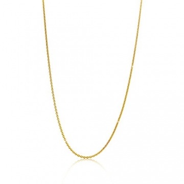 Orovi Damen Ankerkette Halskette 14 Karat (585) GelbGold Anker rund Kette Goldkette 0,8 mm breit 45cm lange - 1