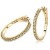 Orovi Damen Diamant Gold Creolen Ohrringe Gelbgold 18 Karat (750) Ohr-Schmuck Brillianten 0.18ct - 2