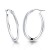 Orovi Damen Gold -Creolen Ohrringe Weißgold Ohrringe 18Karat (750) Ohr-Schmuck - 2