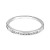 Orovi Damen-Ring Memoire Hochzeitsring Weißgold 14 Karat (585) Brillianten 0.10 carat Verlobungsring Diamantring - 2