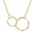 Solide 14 Karat 585 Gold Unendlichkeit Anhänger Halskette Einfache minimalistische Geschenk-Schmuck für Damen Mädchen - Verstellbares Kette: 40 + 5 cm - 1