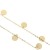 Stella-Jewellery Damen Halskette mit 7 Plättchen 585 Gold Kreis Kette Collier Schmuck - 1