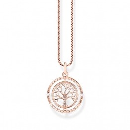 THOMAS SABO Damen Kette Tree of Love roségold 925 Sterlingsilber, 750 Roségold Vergoldung KE2148-416-14 - 1