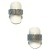 Trauringe 750/- Rotgold matt + Carbon grau strukturiert breit markant modern - 4