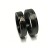 Trauringe Carbon schwarz Brillant (0,05ct) Gelbgold 750/- modern ausgefallen Eheringe Partnerringe - 2