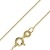 trendor Halskette für Anhänger 18 Karat Gold 750 Ankerkette 0,8 mm breit eleganter Halsschmuck für Damen, wunderschöne Geschenkidee für Frauen, 41814-40 40 cm - 1