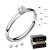 Verlobungsring Silber 925 Weißgold 585 750 PERSONALISIERT + ETUI mit individueller GRAVUR Damen-Ring Heiratsantrag Diamant-Ring Zirkonia Aquamarin Rubin Saphir Brillant Blautopas - 1