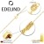 EDELIND Echtgold Kette Frauen Herren 1mm 585 Gelbgold Dünne Goldkette 42cm Halskette ohne Anhänger Singapurkette mit Geschenk Box Made in Germany - 2
