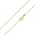 MATERIA Halskette 585 Gold Kette Frauen Mädchen Singapurkette 45 50cm diamantiert Made in Germany #K87, Länge Halskette:45 cm - 1