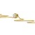 Miore Kette Damen 0.10 Ct Diamant Halskette mit Anhänger Solitär Diamant Brillant Kette aus Gelbgold 14 Karat / 585 Gold, Halsschmuck 45 cm lang - 3