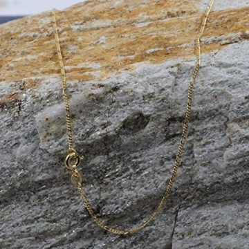 1,5 mm 45 cm 585-14 Karat Gelbgold Figarokette massiv Gold hochwertige Halskette 2,3 g - 4