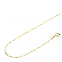 Acalee Halskette 333 Gold / 8 Karat Figaro-Kette 1,5 mm eleganter Halsschmuck aus Echtgold für Damen, wunderschöne Geschenkidee, 10-4015-45 45 cm - 1