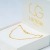 Goldene Damen Kette Figarokette 585 14k Gold Gelbgold 55cm Gravur - 4