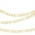 Hobra-Gold Goldkette 585 Figarokette 3,6 mm breit Halskette 50 / 60 cm Gold 14 Kt Karabiner (60) - 2