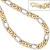 Jobo Damen Figarokette 333 Gelbgold Weißgold bicolor 45 cm Gold Kette Halskette Goldkette - 2