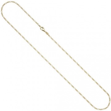 Jobo Damen Figarokette 333 Gold Gelbgold diamantiert 1,7 mm 50 cm Kette Halskette Goldkette - 1