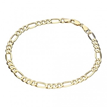 Luigi Merano Armband Figarokette, Gold 585 Gold, 21 Cm 585 Gelbgold - 1
