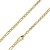 trendor Damen-Armband Gold 585/14K Figaro-Muster Länge 19 cm wunderschöner Goldschmuck für Frauen, zeitlose Geschenkidee, 51908 - 3