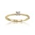 Miore Lab Diamant Schmuck Damen Solitär Verlobungsring mit 0.11 Ct Laborgezüchteter Diamant Ring aus Gelbgold 14 Karat (585) Gold - 3
