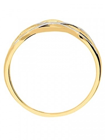 My Gold Damen Ring Gold 333 Echtes Weissgold Gelbgold (8 Karat) Ohne Stein Gr. 60 Damenring Goldring Emeni R-07931-G362-W60 - 7