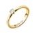 Orovi Damen Diamant Ring Gelbgold, Verlobungsring 14 Karat (585) Gold und Diamant Brillanten 0.1 Ct, Solitärring Ring Handgemacht in Italien - 1
